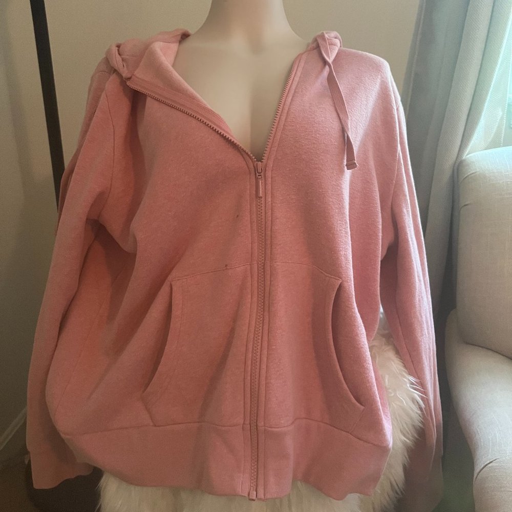Time and Tru, pink jacket with hood - Size Extra Extra Large